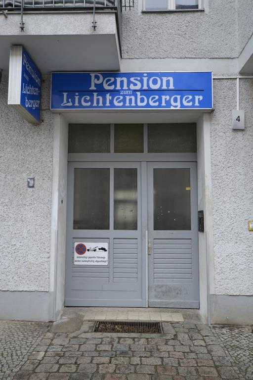 Pension Zum Lichtenberger Berlin Exteriör bild